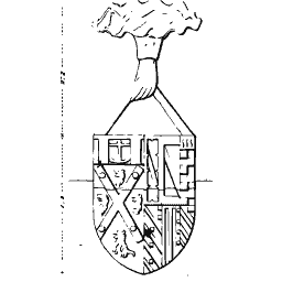 Quartered shield of arms