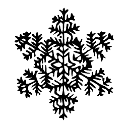 Dense branching snowflake