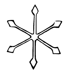 Snowflake with spear tips