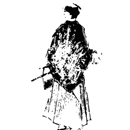 Standing figure from behind