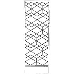 Cube lattice screen