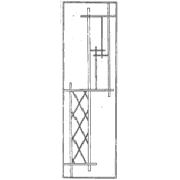 Sparse rail screen