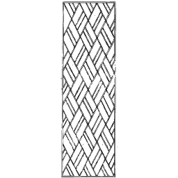 Woven diagonal lattice