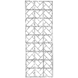 Squared lattice with diagonals