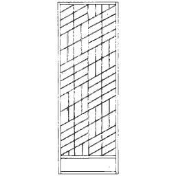Diagonal bar screen