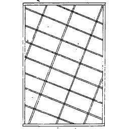 Broad diagonal grid