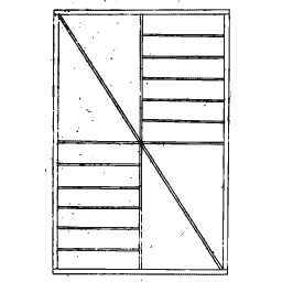 Screen split by a diagonal