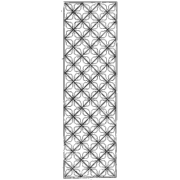 Diagonal net lattice