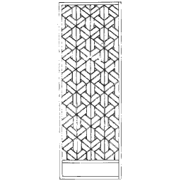 Interlaced knot lattice