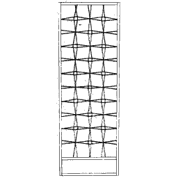 Bowed bar lattice