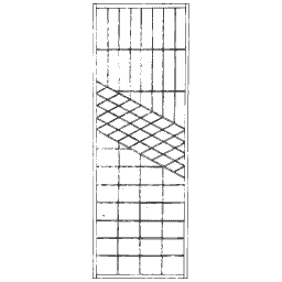 Grid with a diagonal band