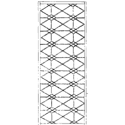Crossed diamond lattice
