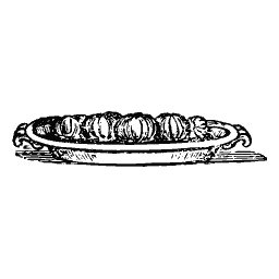 Dish of sausages