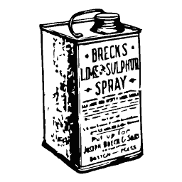 Can of lime sulphur spray