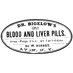 Blood and liver pills label