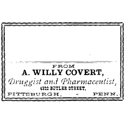 Patterned border druggist label