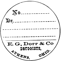 Round druggist label 02