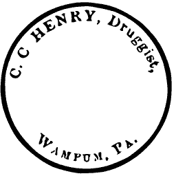 Round druggist label 03