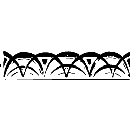 Interlaced arc border strip 02