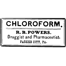Chloroform label
