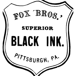 Black ink shield label 02