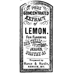 Lemon extract label 02