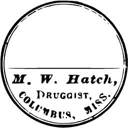 Round druggist label 07