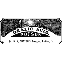 Oxalic acid poison label 02