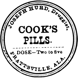 Cook's pills label 02