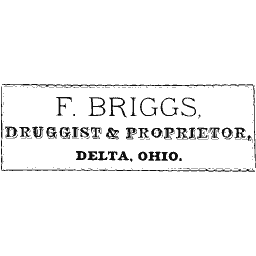 Plain ruled druggist label 07
