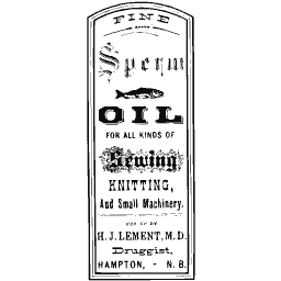Sperm oil label 01