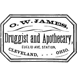 Octagonal druggist label 02