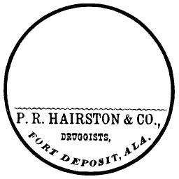 Round druggist label 11