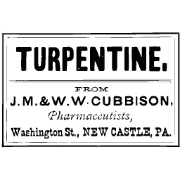 Turpentine label