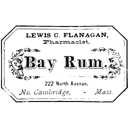 Bay rum label 11
