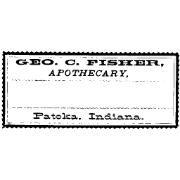 Blank druggist label 03