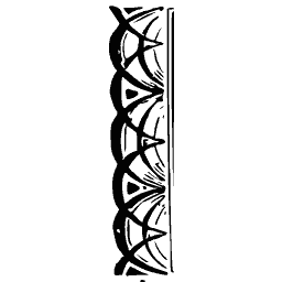 Interlaced arc border strip 08
