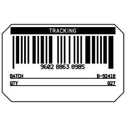 Barcode with record 01