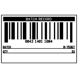 Barcode with record 02