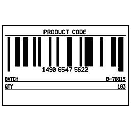 Barcode with record 10