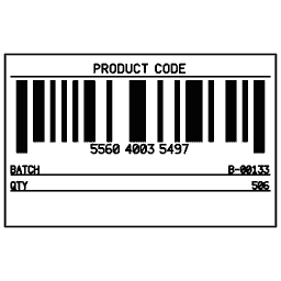 Barcode with record 12