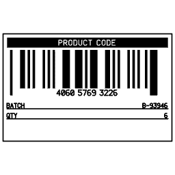 Barcode with record 13