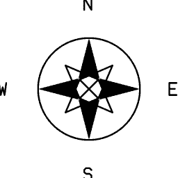 Compass mark 25