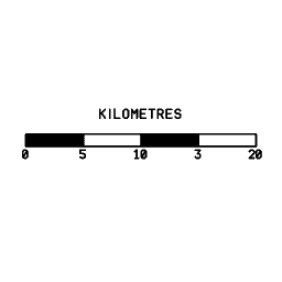 Map scale bar 16