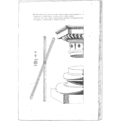 Proportional rule with a column capital