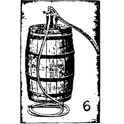 Barrel pump with a hose