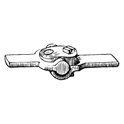 Axle clip with spring plate