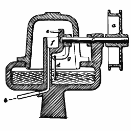 Pump in section