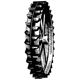 Coarse toothed wheel