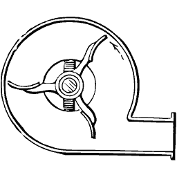 Spiral cased fan
